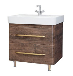 Олимпия-60 тумба с 2 ящ. орех (пленка ПВХ)