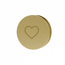 Carlo Frattini Switch Кнопка "сердце", цвет: золото