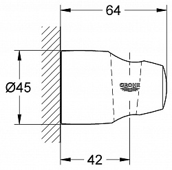 Настенный держатель Grohe Movario 28403000