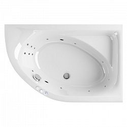 Акриловая ванна EXCELLENT Aquarella 150x100 см правая «SMART», хром