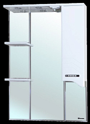 Дрея-75 зеркало-шкаф белое прав. (свет.)