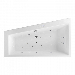Акриловая ванна EXCELLENT Sfera Slim 170x100 см левая «ULTRA», хром
