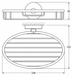 Полка Ellux Elegance ELE 013 22 см