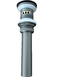 Донный клапан для раковины Arrow с переливом, серый AQS041GG