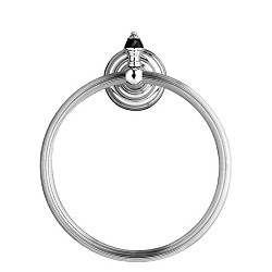 Devon Black Diamond Полотенцедержатель - кольцо, декоративные элементы черного цвета ,цвет хром2061
