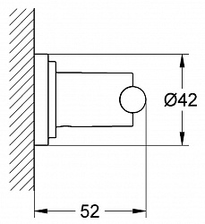 Крючок Grohe Atrio 40312000