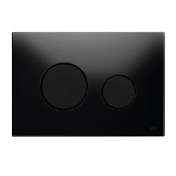 TECEloop Панель смыва унитаза для системы двойного смыва, материал стекло черное, клав. черные.2177