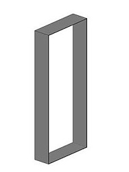 Рама для компактной мебели 12047 P.S сталь COMPACT 12047.ADO.P.S матовый