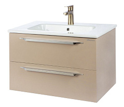 Луиджи-60 тумба подвесная 2 ящ, капучино (ПВХ)