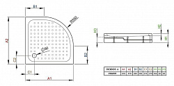Поддон для душа Radaway Rodos A900