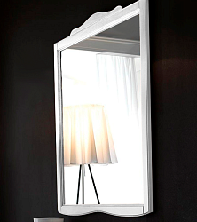 KERASAN Retro Зеркало в деревянной раме 92xh116, цвет белый матовый1872