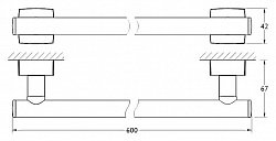 Полотенцедержатель FBS Esperado ESP 032 60 см