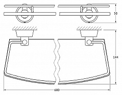 Полка FBS Vizovice VIZ 016 60 см