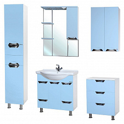 Мебель для ванной Bellezza Белла Люкс 75 голубая