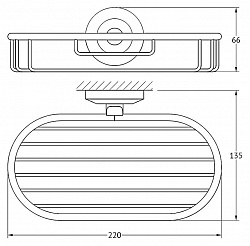 Полка FBS Standard STA 048 22 см