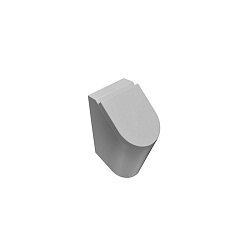 GLOBO Forty3 Крышка для писсуара FO030, термопластик, цвет белый/хром .микролифт1935