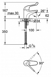 Смеситель Grohe Euroeco Special 32789000 для раковины