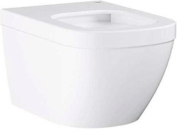 Euro Ceramic Унитаз подвесной безободковый (без сиденья), альпин-белый 39328000