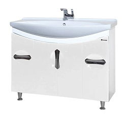 Лагуна-105 тумба с 2 ящ. белая